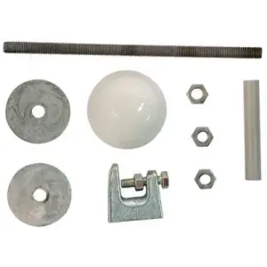 Alternative view of IPCA Approved Hot Dip Galvanised Wall Suspension Kit - M12 Mushroom Head System