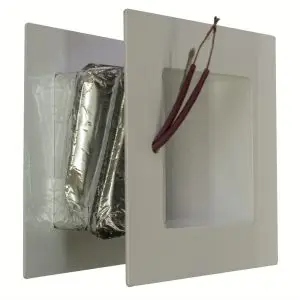 Relief Port - Polyplas - 3 Internal Flaps and Backing Collar with FLX Self Regulating Heater Cable